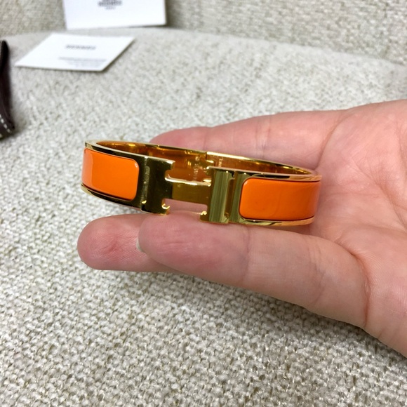 authentic HERMES Enamel Clic Clac H bracelet PM size - Picture 14 of 16